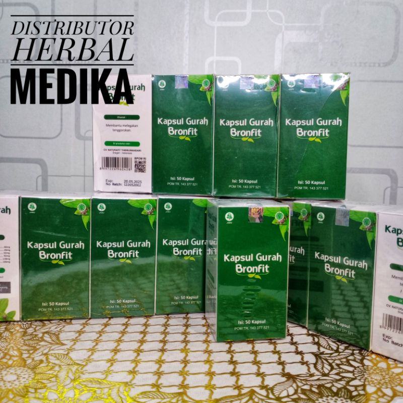 Jual Bronfit Original Kapsul Gurah Herbal Obat Batuk Flu Shopee Indonesia