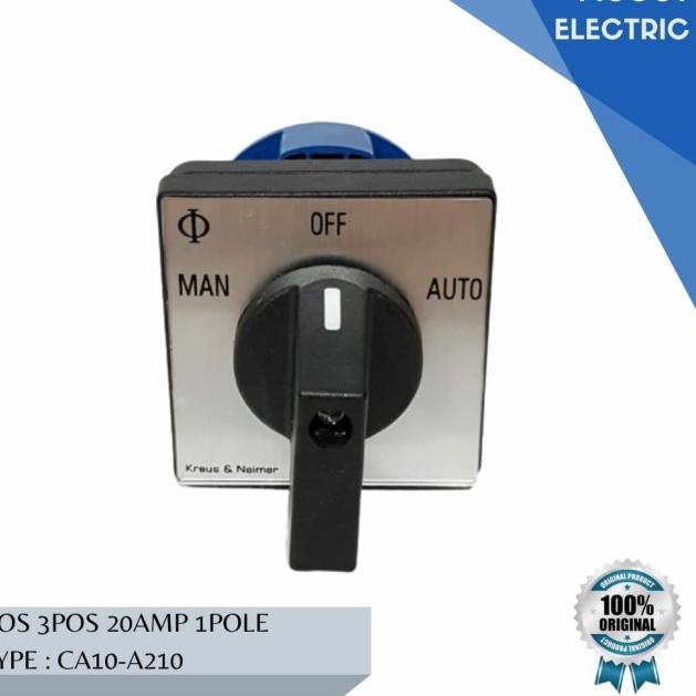 Jual SELECTOR SWITCH KRAUS NAIMER Type CA10 A210 MAN OFF AUTO