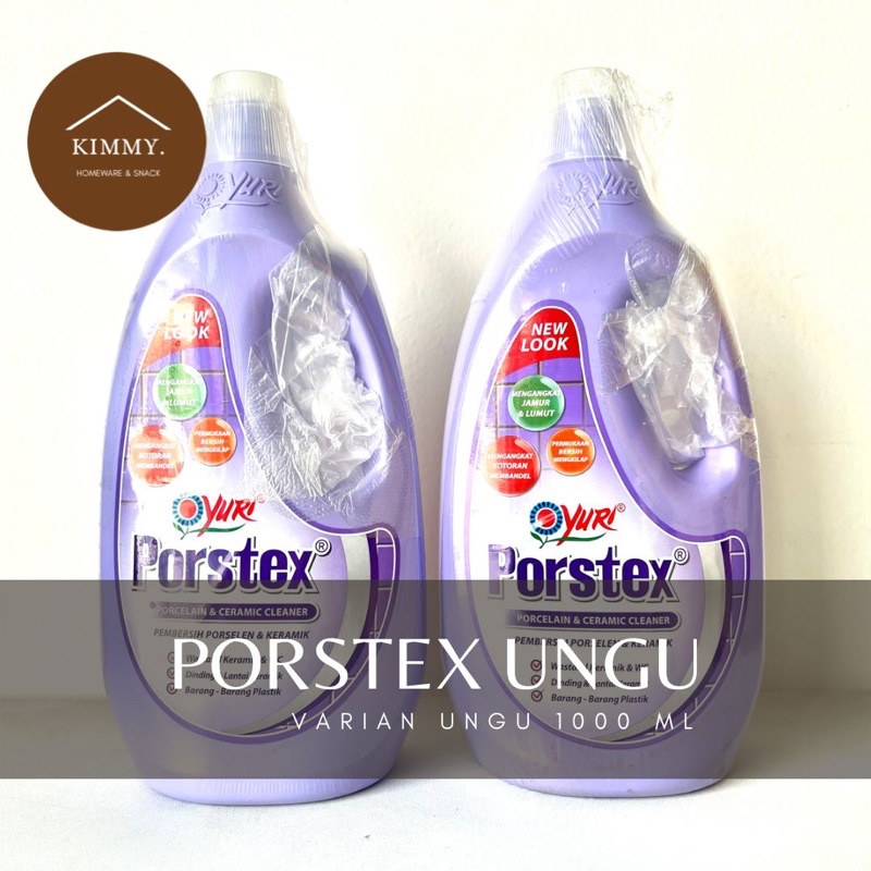 Jual PORSTEX YURI WARNA UNGU 1000 ML PEMBERSIH KAMAR MANDI