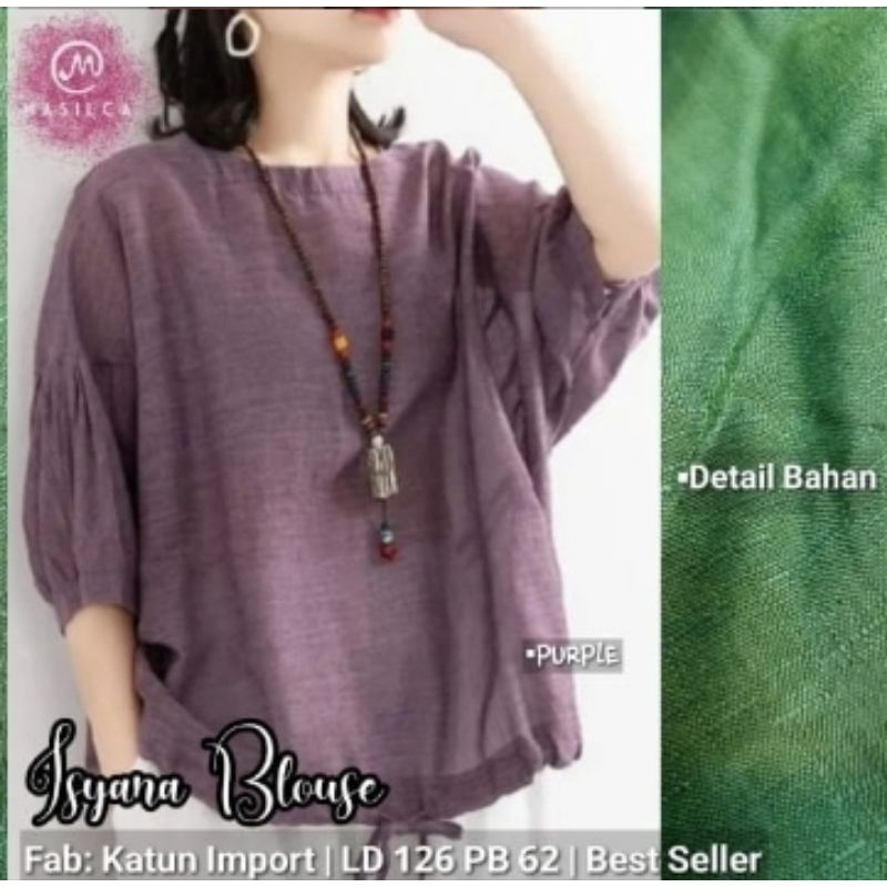 Jual Isyana Blouse By Masilca Shopee Indonesia