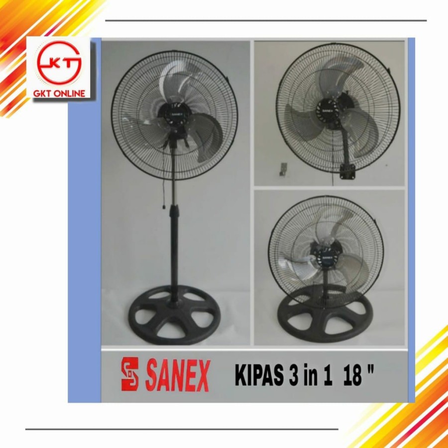 Jual Kipas Angin In Inch Sanex Stand Fan Wall Fan Desk Fan