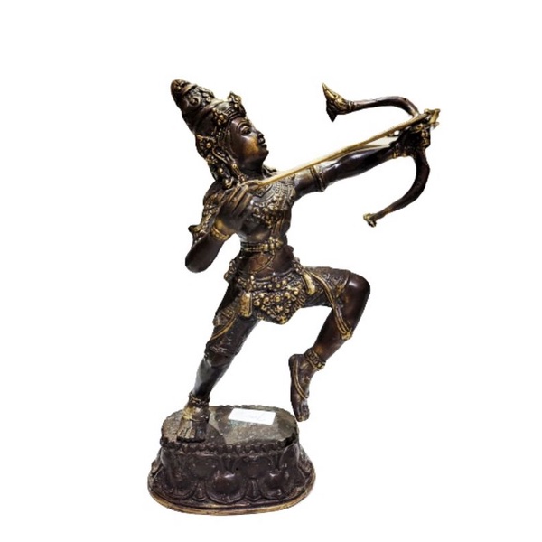 Jual Patung Arjuna Memanah Kuningan Arjun Bronze Brass Statue Home