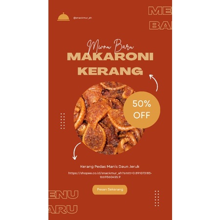 Jual Makaroni Kerang Seblak Bantet Pedas Daun Jeruk Makaroni Kerang