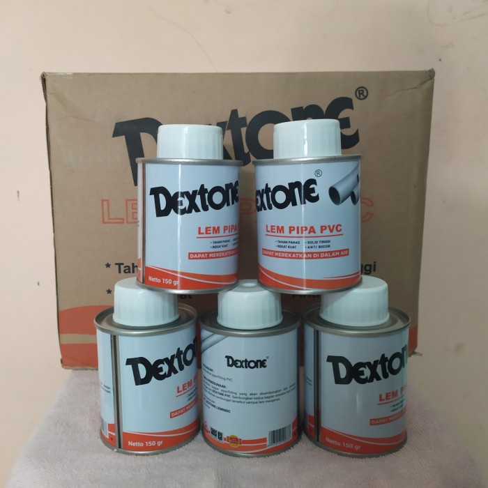 Jual Lem Lem Pipa Pvc Kaleng Dextone 150Gr Shopee Indonesia