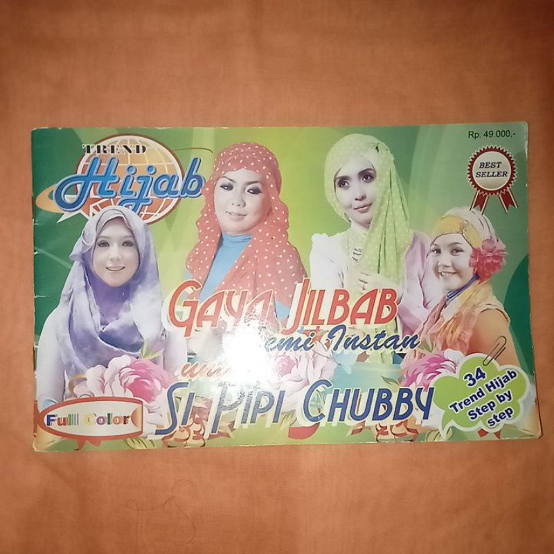 Jual Buku Bergaya Jilbab Semi Instan 34 Tren Hijab Full Color Second