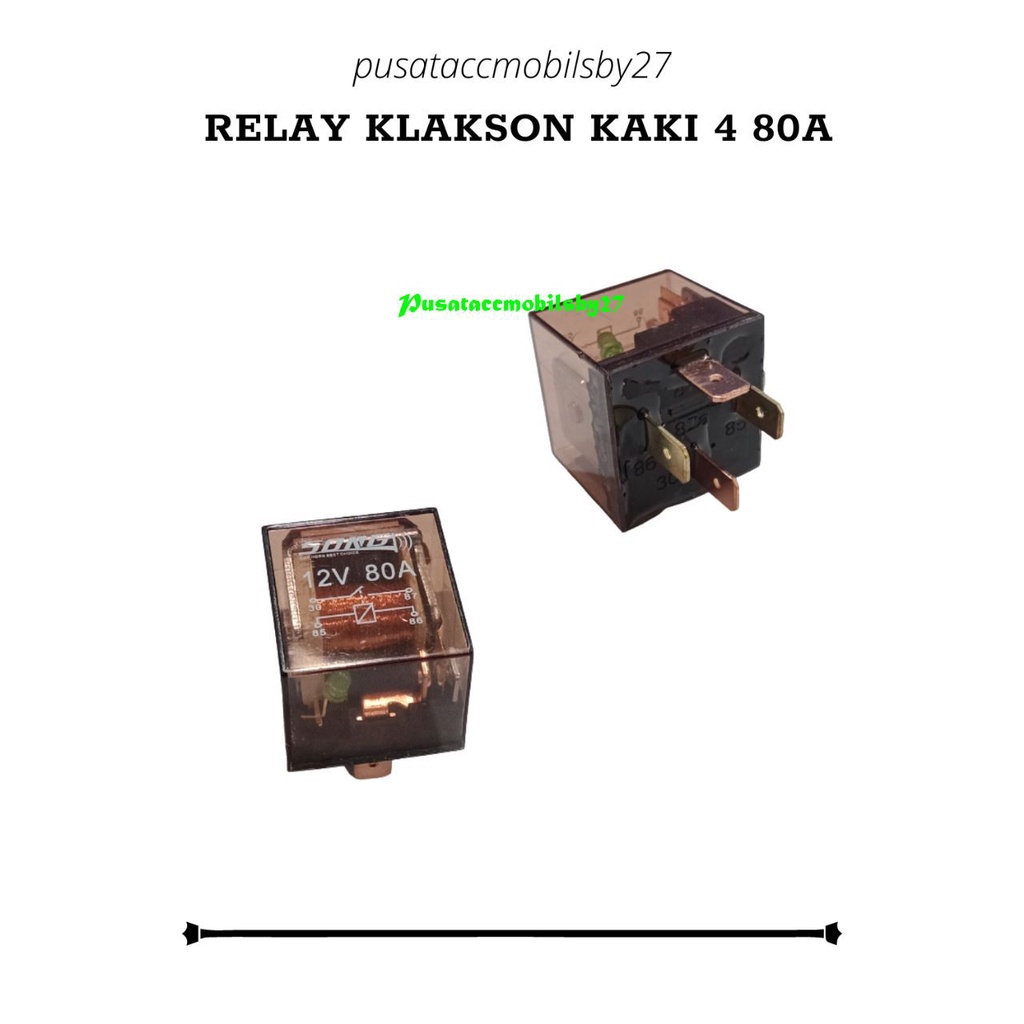 Jual Relay Klakson Relay Transparant Kaki V A Shopee Indonesia