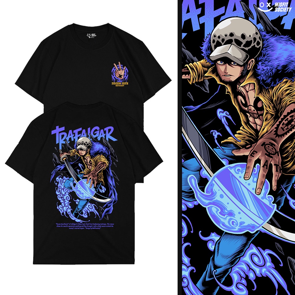 Jual Trafalgar D Water Law KROOM Anesthesia Kaos One Piece Heart