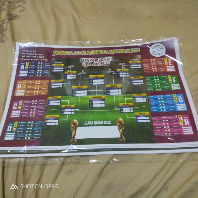 Jual Poster Jadwal Piala Dunia World Cup Shopee Indonesia