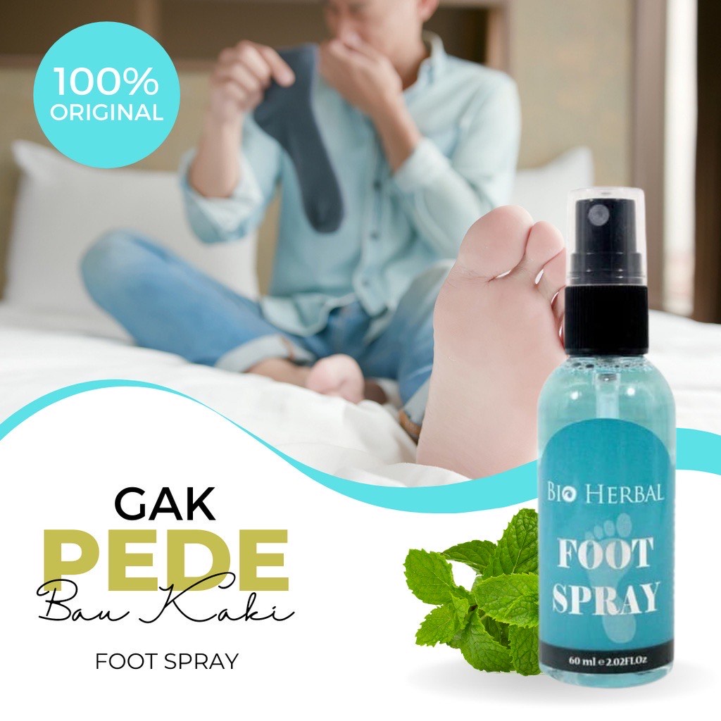 Jual Bio Herbal Foot Spray Penghilang Bau Kaki Dan Sepatu Obat Bau Kaki