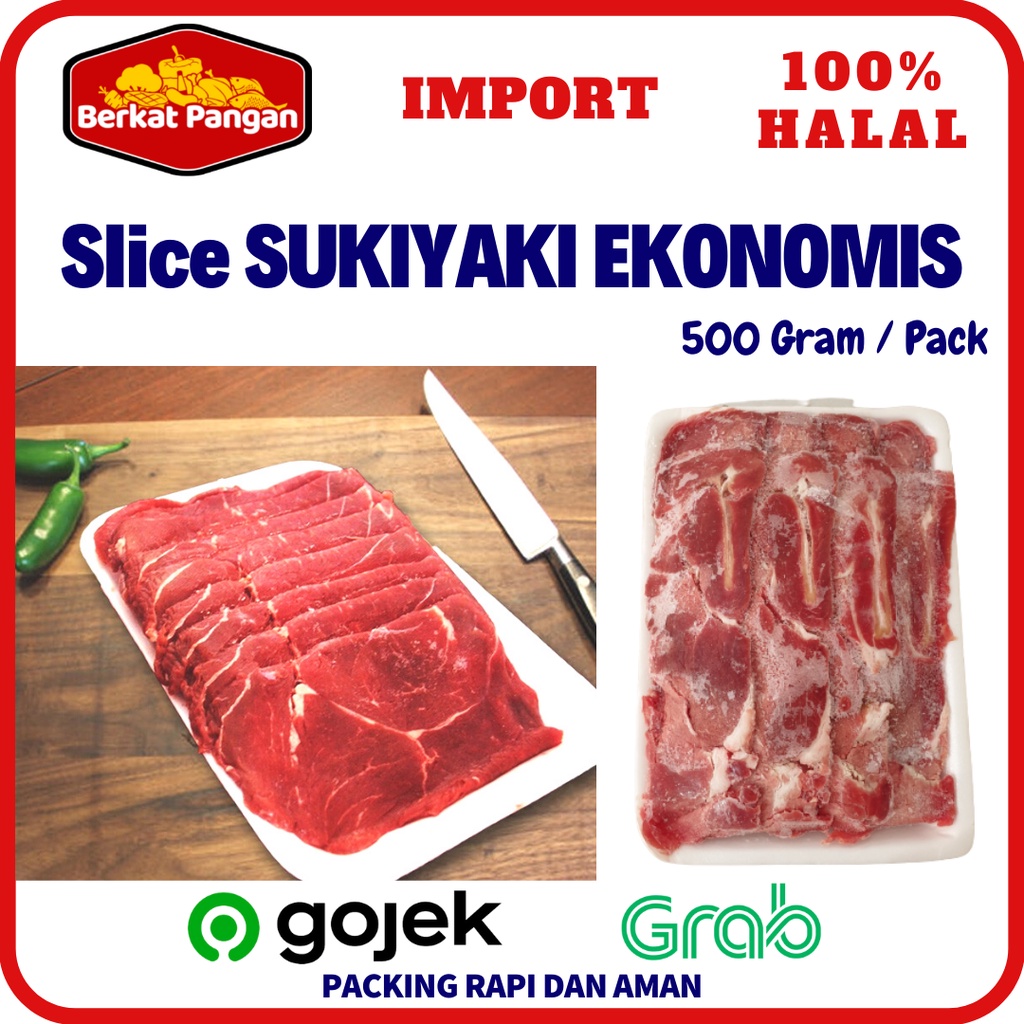 Jual Daging Slice Sukiyaki Yakiniku Import 500gr Shopee Indonesia