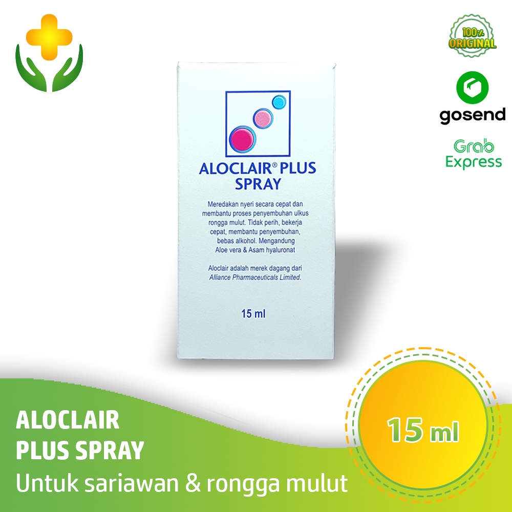 Jual Aloclair Plus Spray 15 Ml Obat Semprot Sariawan Nyeri Rongga Mulut