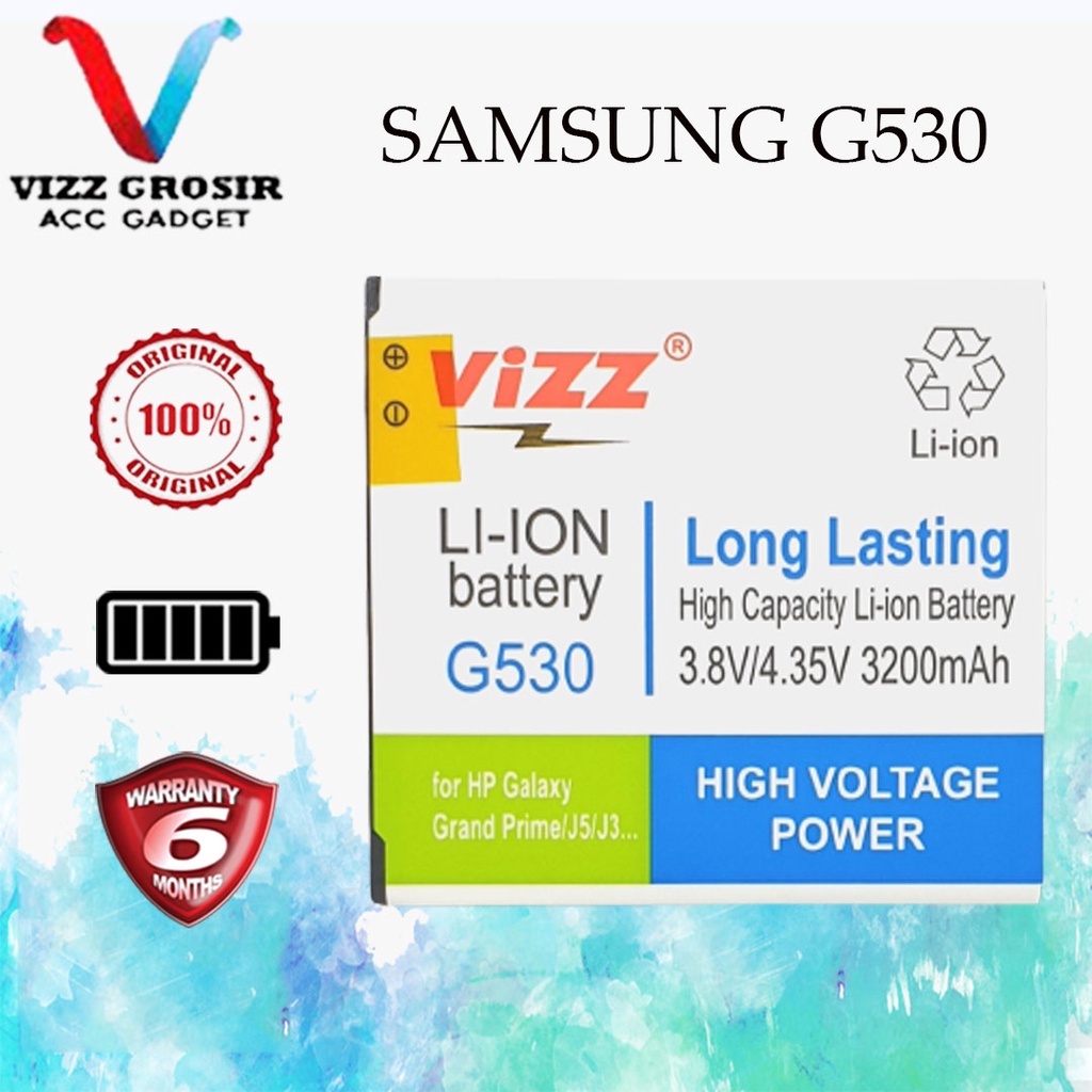 Jual Baterai Vizz Samsung G530 Batre J2 Prime Grand Prime J5 2015