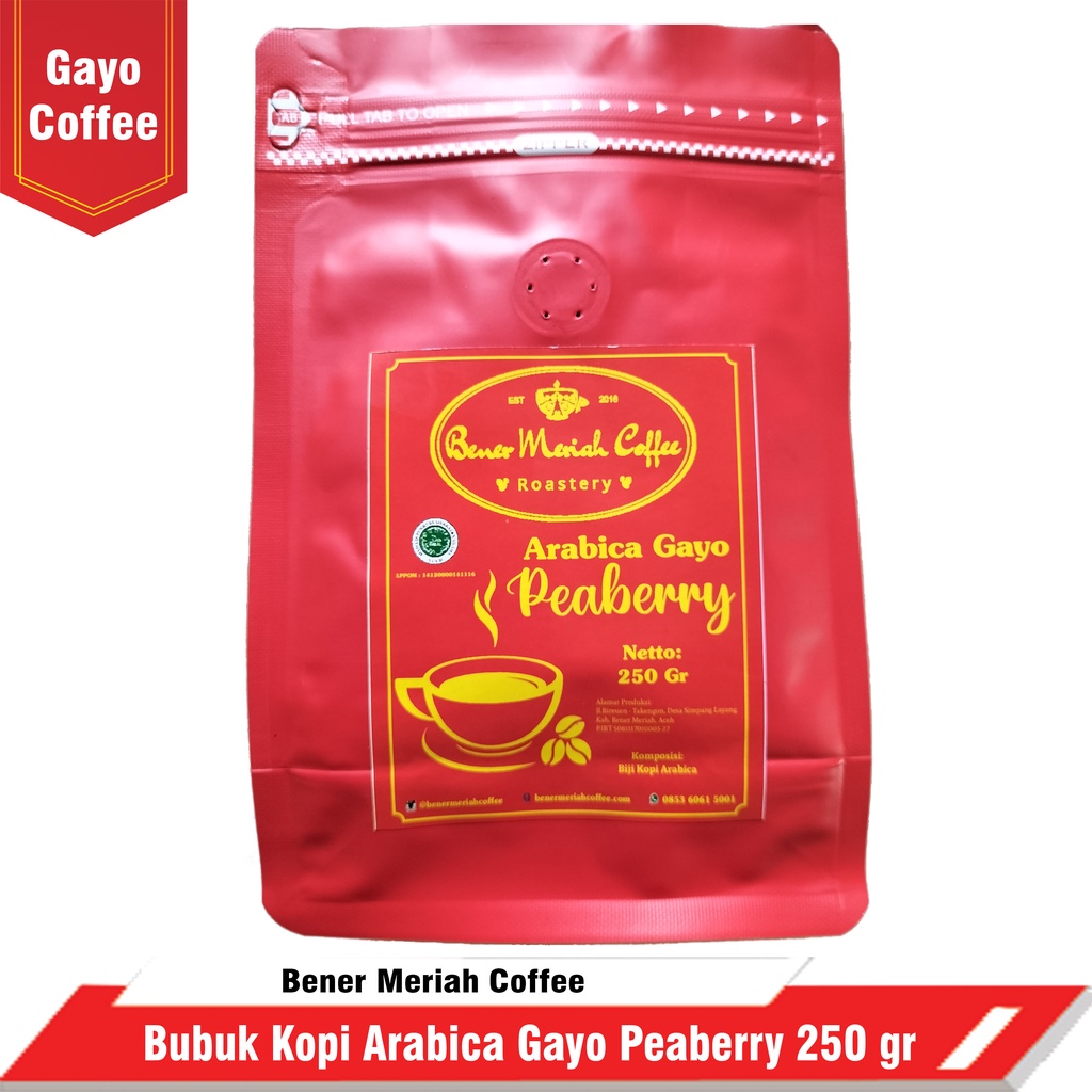 Jual Arabica Gayo Peaberry 250 Gr Shopee Indonesia