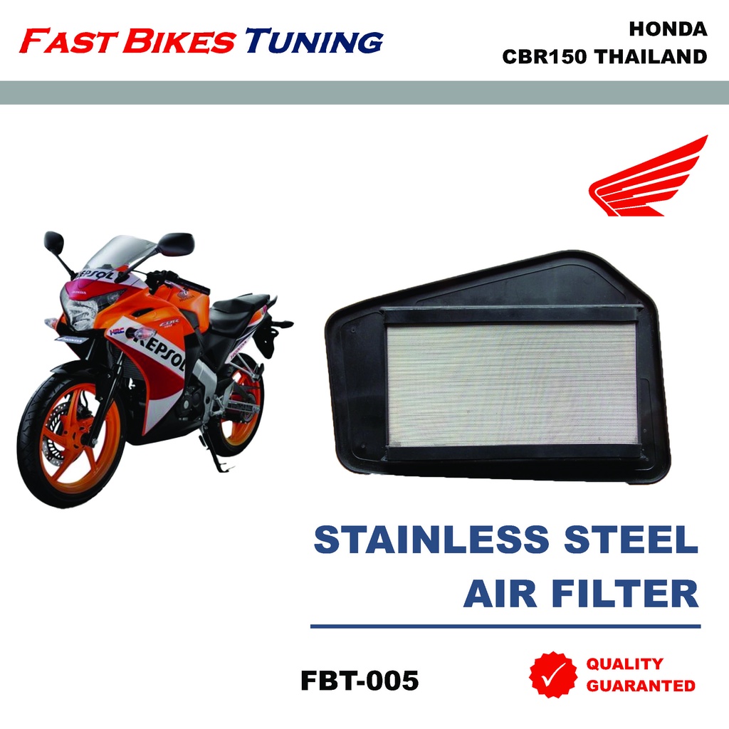 Jual FILTER UDARA HONDA CBR 150 THAILAND FILTER UDARA STAINLESS