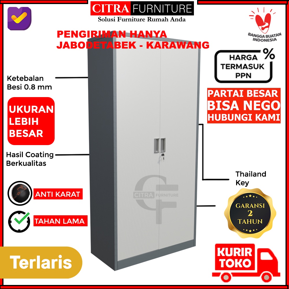 Jual Lemari Arsip Besi 2 Pintu Swing Besi Lemari Filling Kabinet