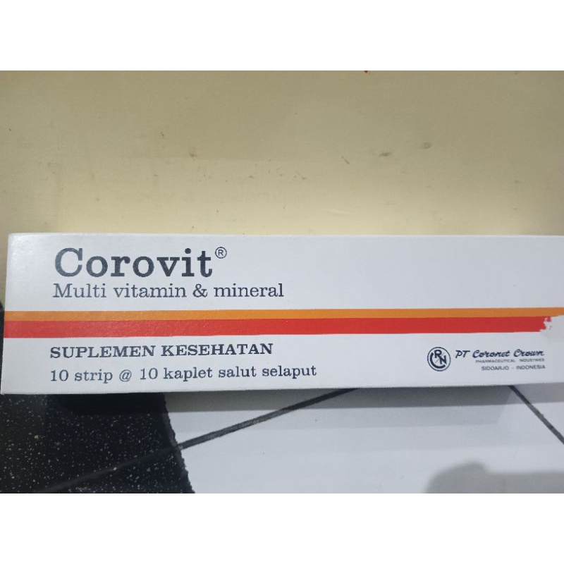 Jual Corovit Kaplet Multivitamin 10 Kaplet Free Packing Buble Warp