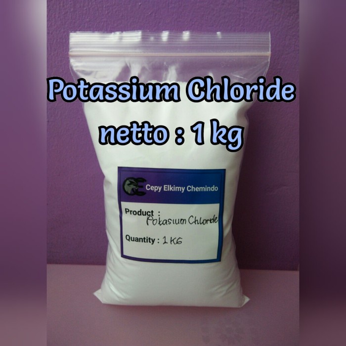 Jual POTASSIUM CHLORIDE FOODGRADE KALIUM KLORIDA KCL 99 9 1 KG