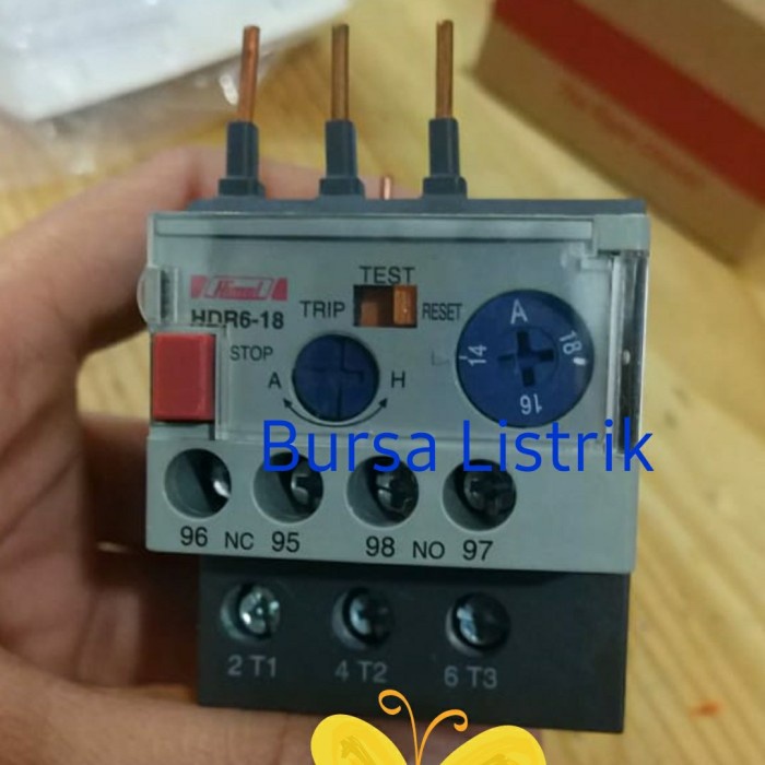 Jual Thermal Overload Relay LRD 1 2A 9A HIMEL HDR6 18 6 3A 9A