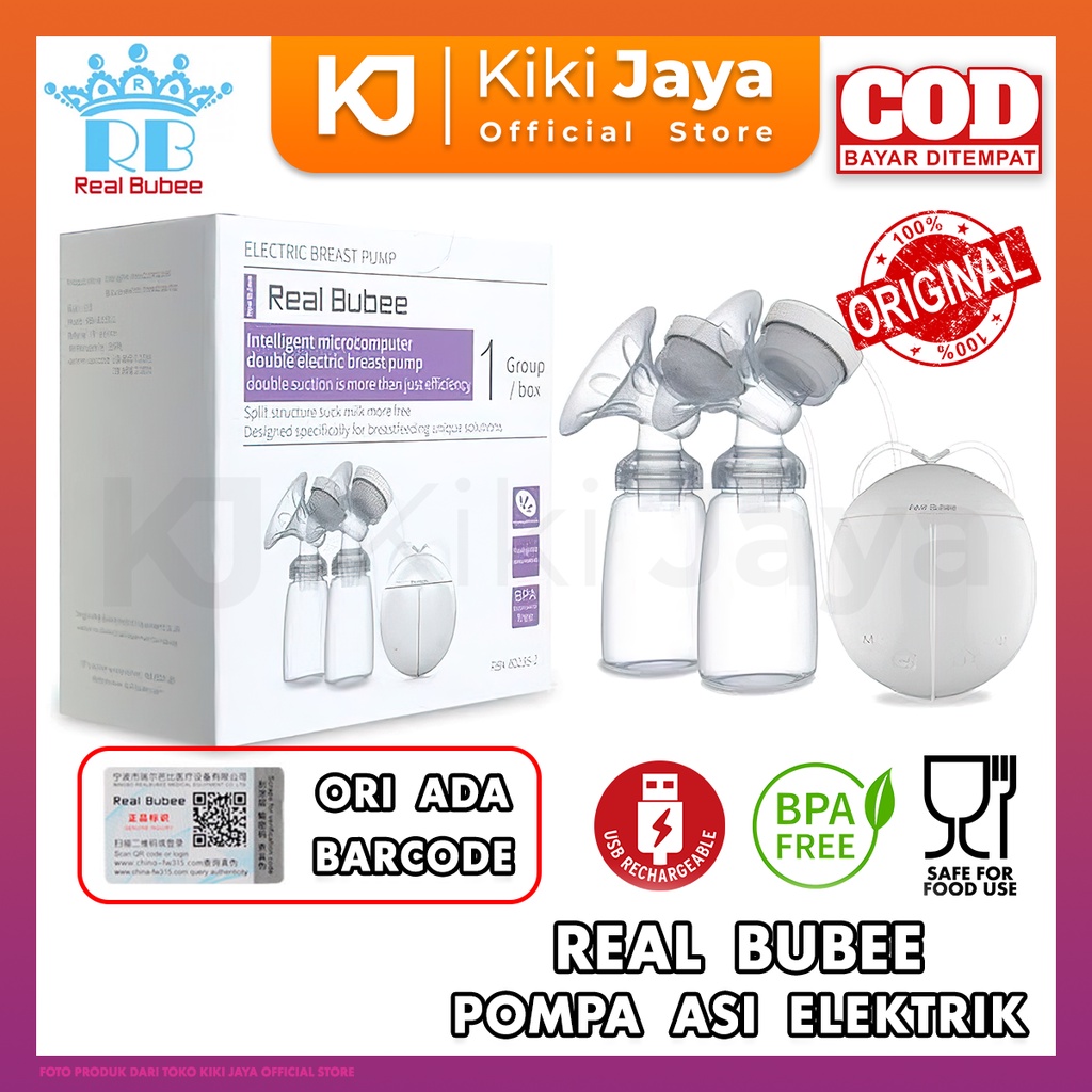 Jual Kiki Real Bubee Pompa Asi Elektrik Double Original Barcode