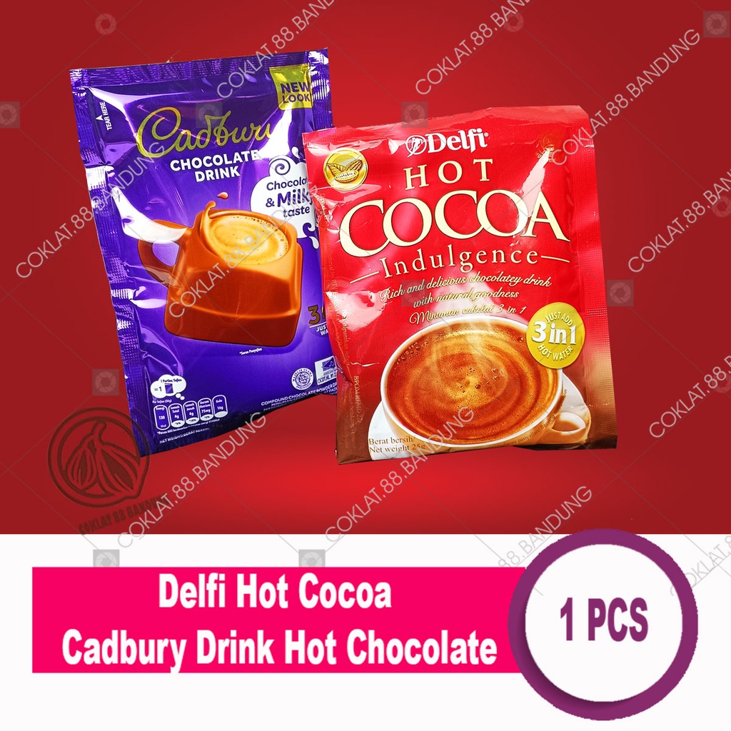 Jual Delfi Hot Cocoa Indulgence Sachet Gr Cadbury Drink Hot