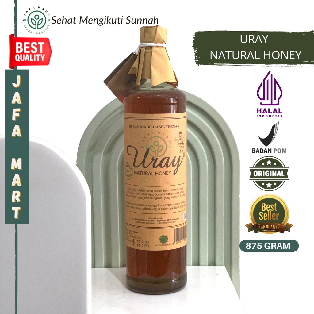 Jual Madu Uray Natural Honey Raw Honey 875gr 640 Ml Madu Murni