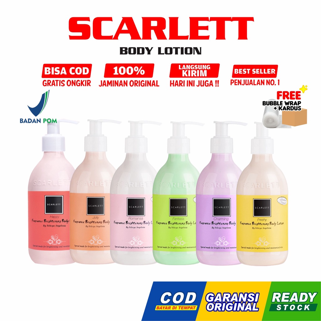 Jual Scarlett Whitening Body Lotion Jolly Ready Scarlet Original Hand