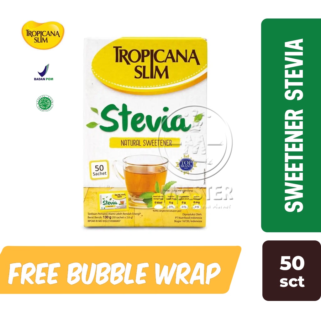 Jual Tropicana Slim Sweetener Stevia Sachet Shopee Indonesia