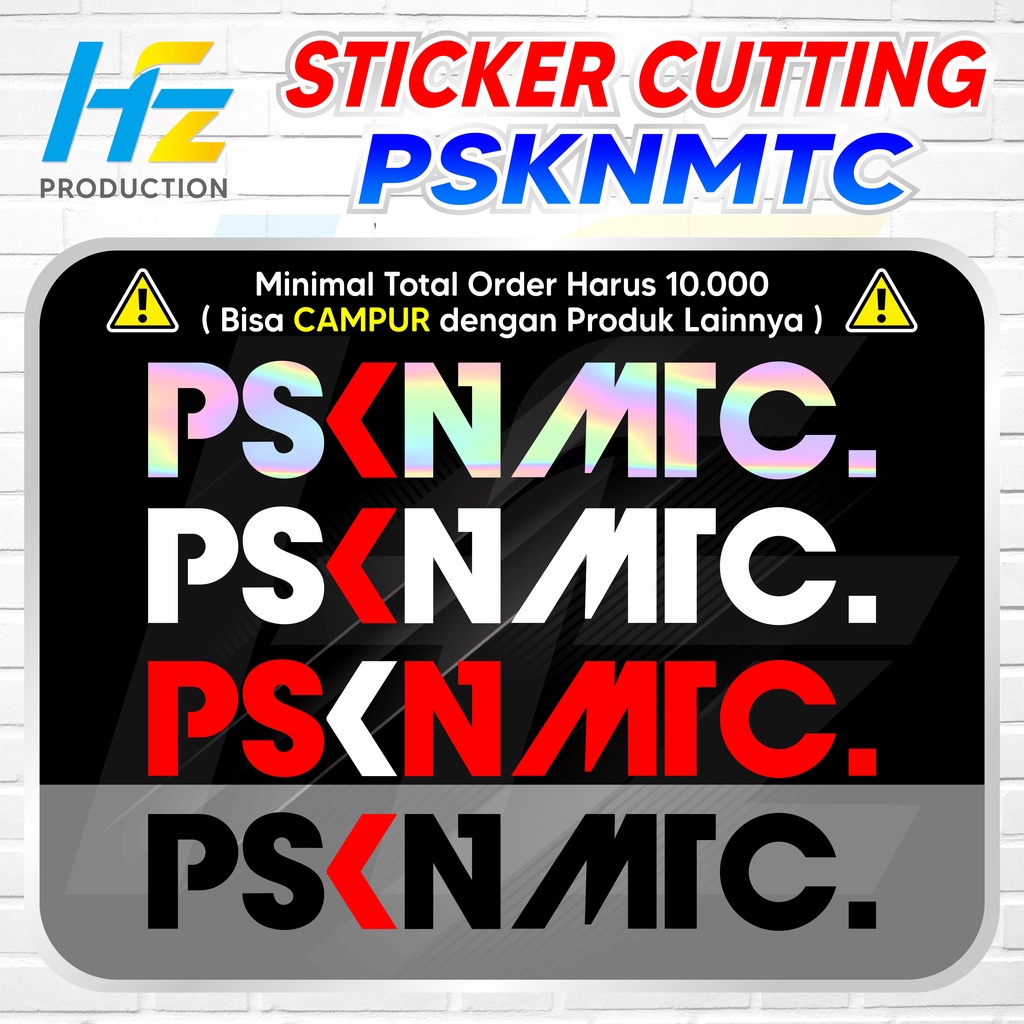 Jual Sticker Psknmtc Cutting Sticker Pasukan Matic Motor Mobil Helm