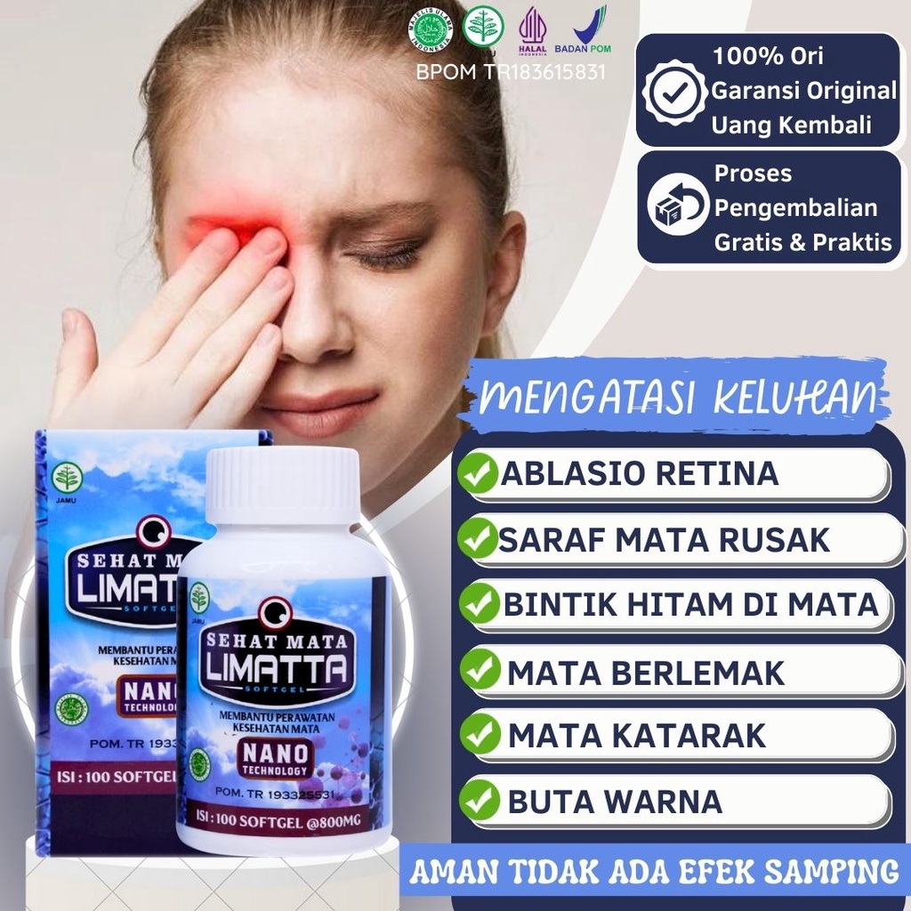 Jual Vitamin Mata Kesehatan Mata Obat Ablasio Retina Buta Warna