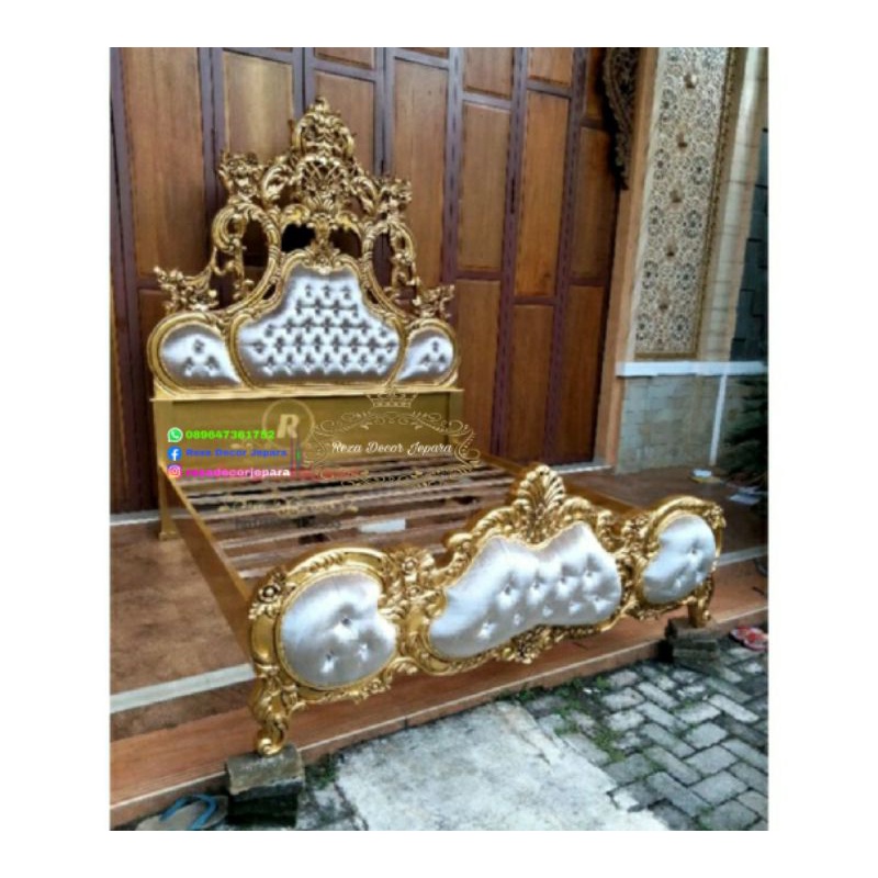 Jual Dipan Ukir Jati Dipan Mewah Tempat Tidur Mewah Dipan King