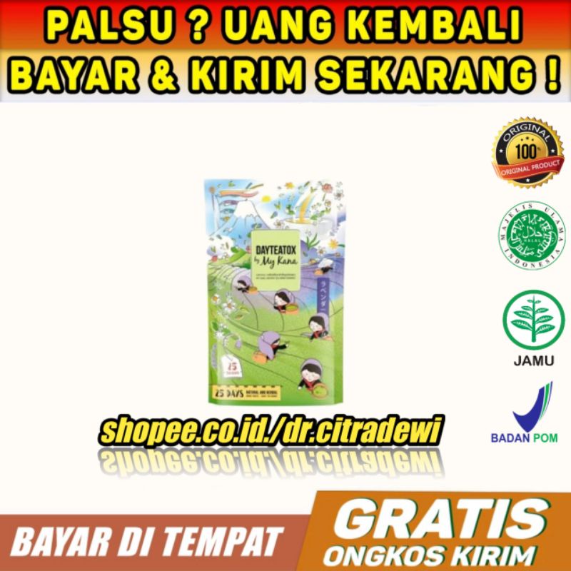 Jual My Kana Day Teatox Slimming Tea Original Kemasan Baru Shopee