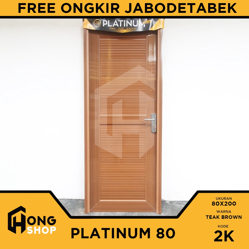 Jual Pintu Kamar Mandi PVC TEBAL Platinum Special Edition 80x200