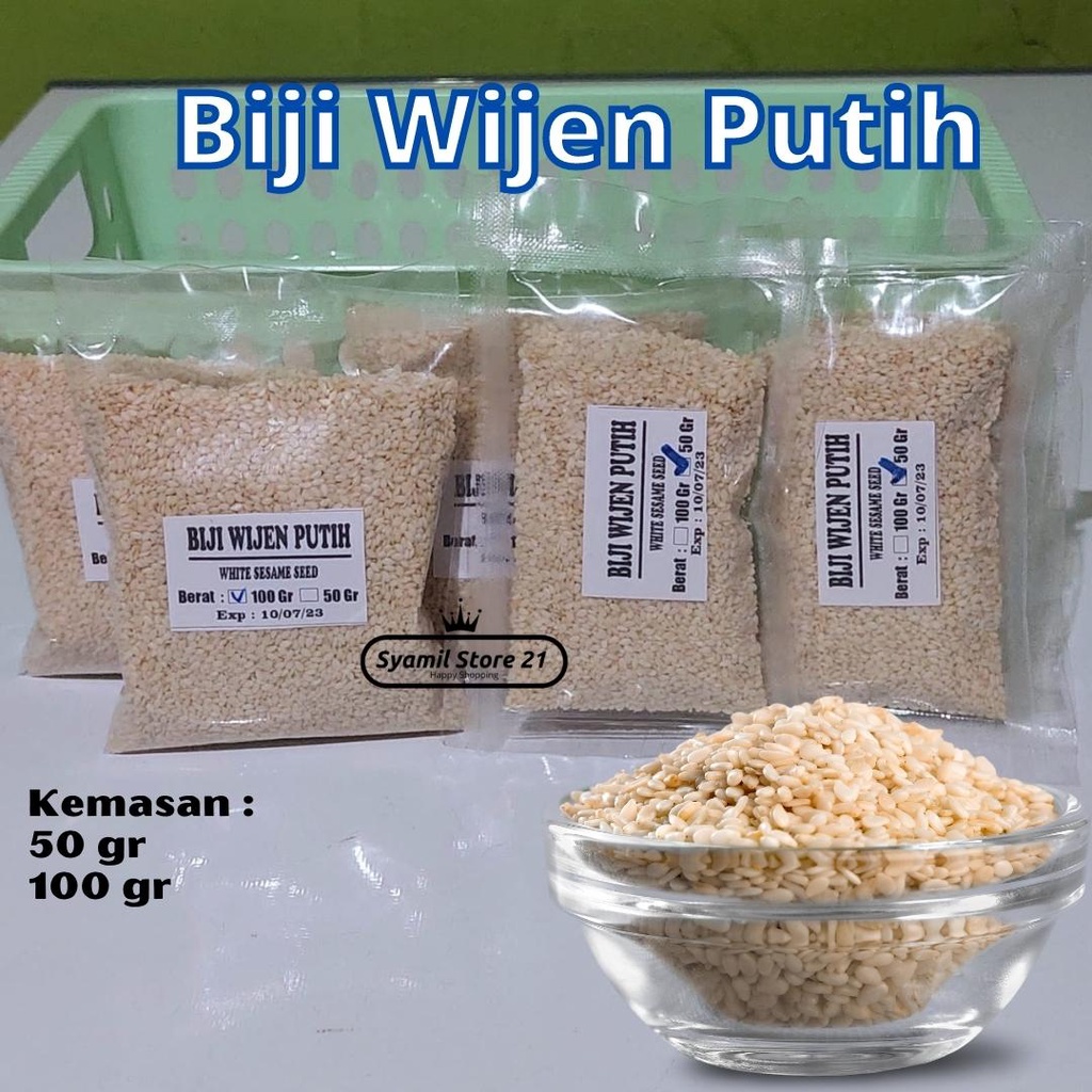 Jual Biji Wijen Putih White Sesame Seed Kualitas Super Murah Shopee