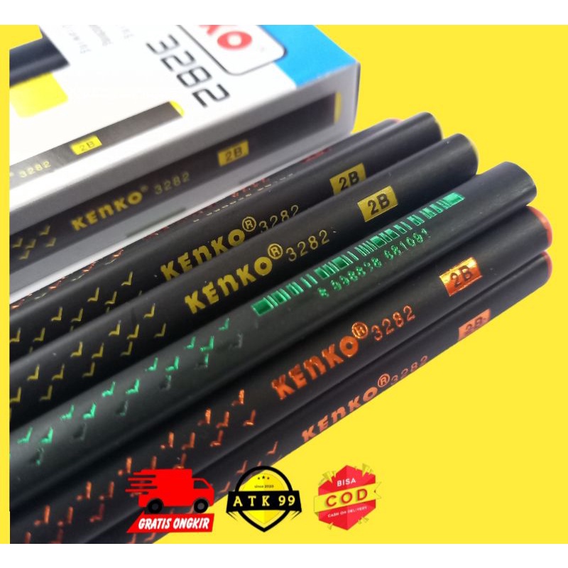 Jual Kenko Hitam Segitiga Pensil B Kenko Segitiga Pensil Ujian