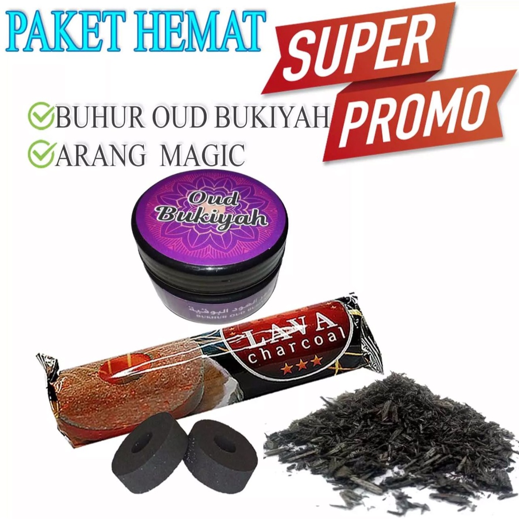 Jual Satu Paket Bukhur Oud Bukiyah Dan Arang Magic Shopee Indonesia