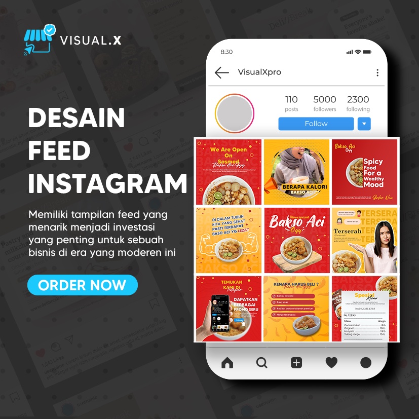 Jual Jasa Desain Feed Instagram Custom Food Profesional Shopee Indonesia