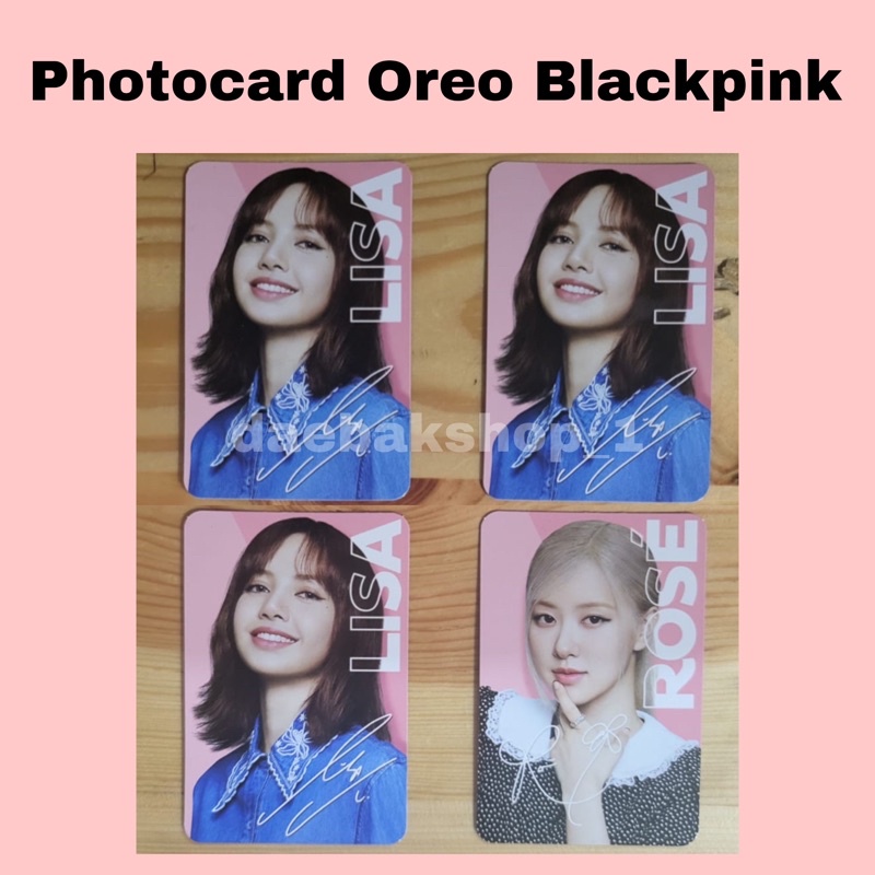 Jual Photocard Oreo Blackpink Lisa Rose Jennie Jisoo Official Original