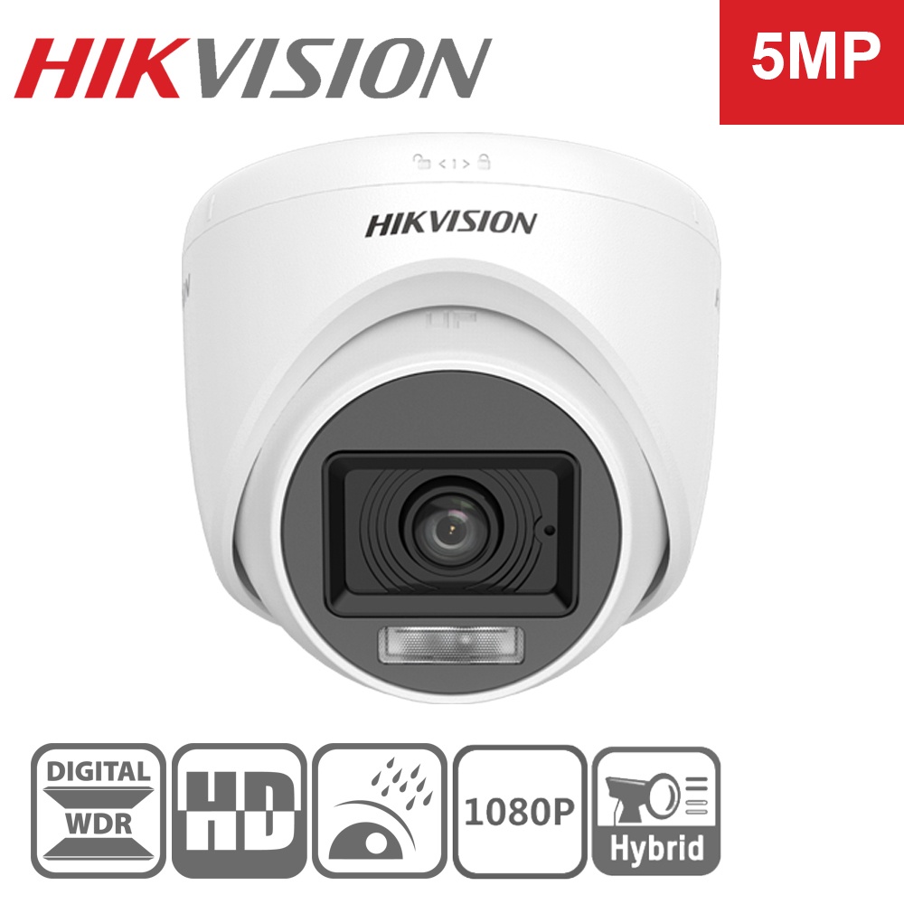 Jual Hikvision DS 2CE16K0T 3K Dual Light Audio Turret Camera Shopee