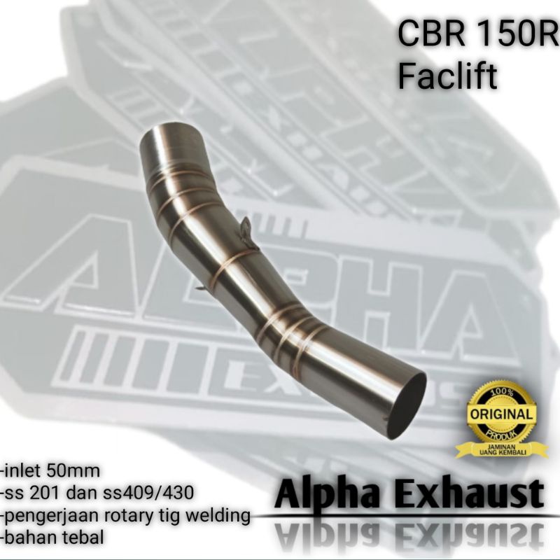 Jual Slip On Cbr R Facelift Pipa Sambungan Knalpot Alpha Exhaust