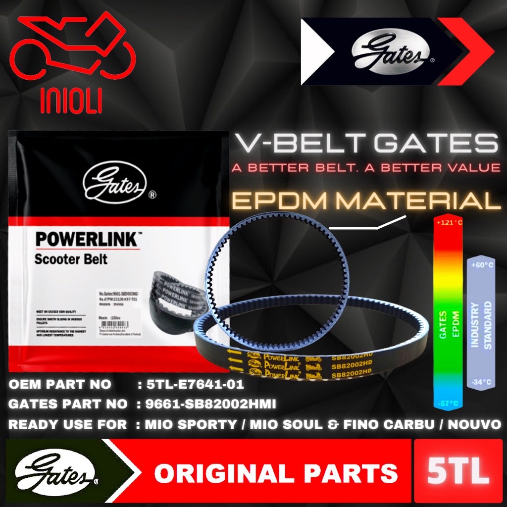 Jual VAN BELT GATES V BELT V BELT VBELT GATES POWERLINK YAMAHA MIO