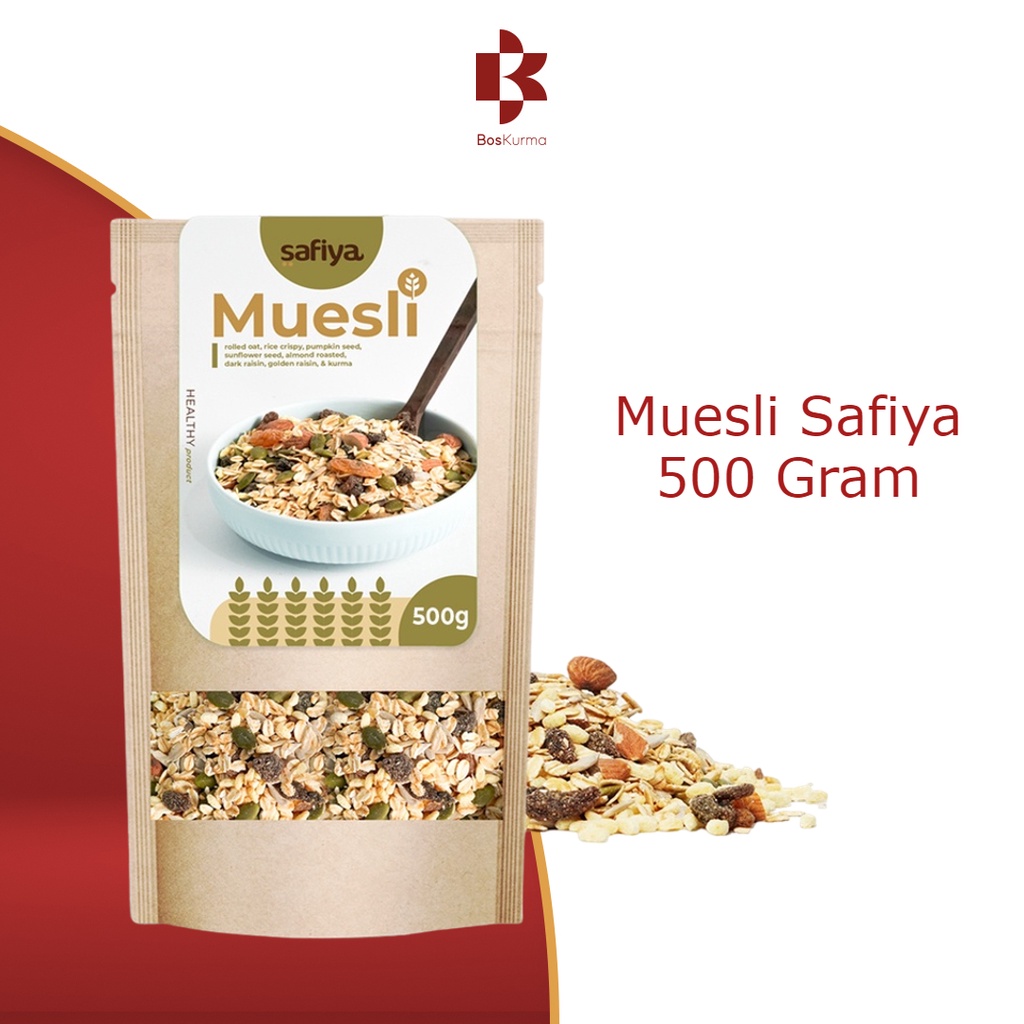 Jual Muesli Safiya 500 Gram Muesli Dried Fruit Sereal Sarapan Sehat