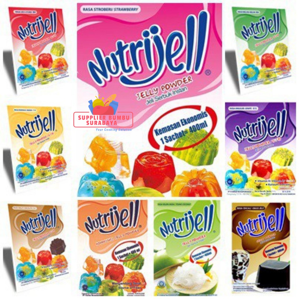 Jual Nutrijell Agar Agar Varian Buah Gr Nutrijel Rasa Buah Jelly