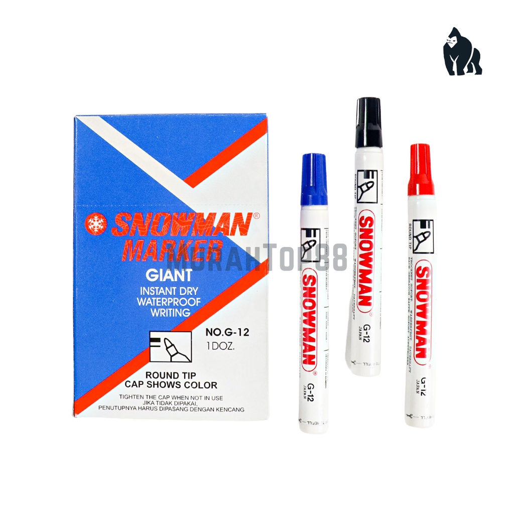 Jual Snowman Permanent Marker G Spidol Permanen Tidak Bisa Dihapus