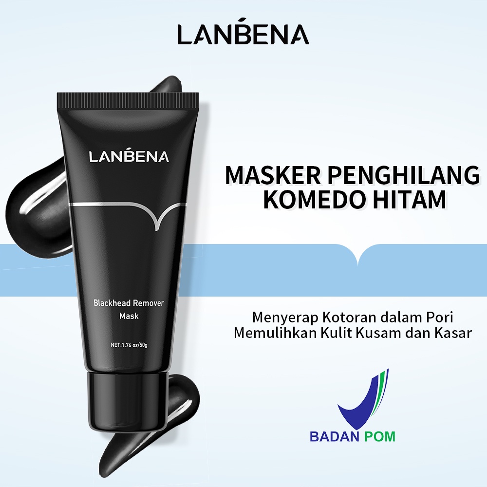 Jual Bpom Lanbena Masker Komedo Bamboo Charcoal Blackhead Remover