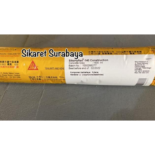 Jual SIKAHYFLEX 140 Construction Grey 600ml Shopee Indonesia