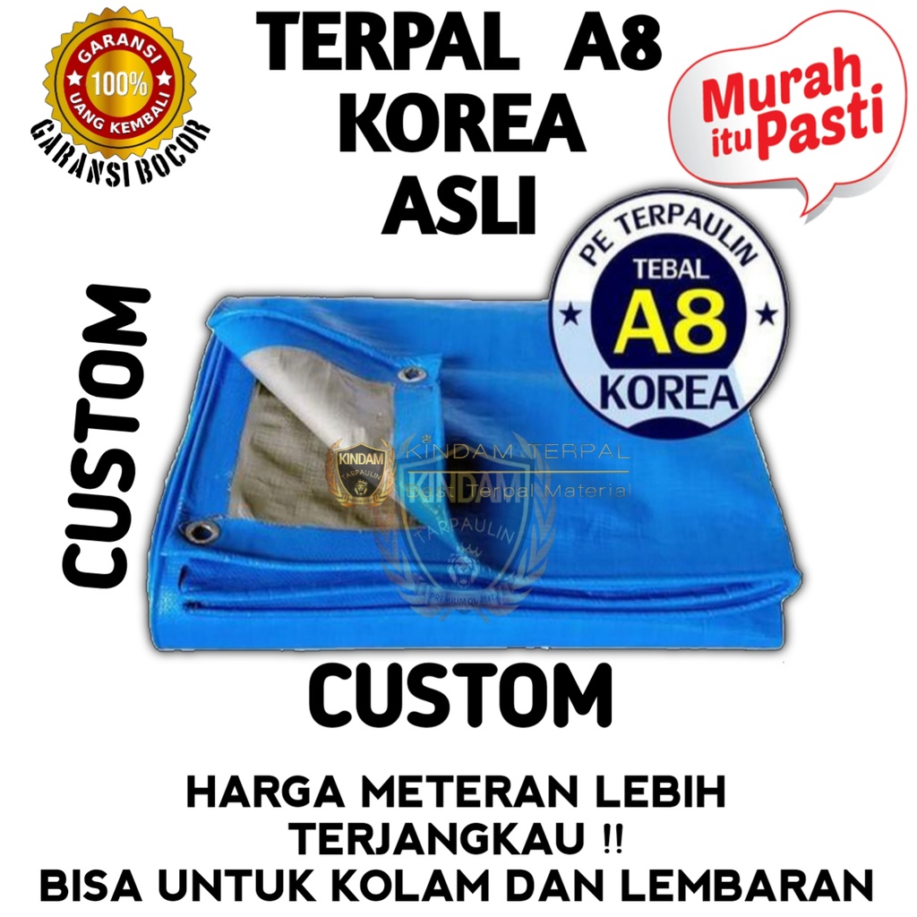 Jual TERPAL A8 IMPORT KOREA UKURAN CUSTOM TERPAL LEMBARAN HARGA