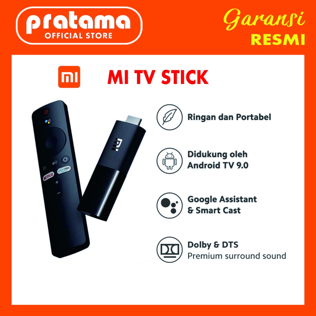 Jual XIAOMI MI TV STICK ANDROID 9 0 GOOGLE ASSISTANT SMART CAST