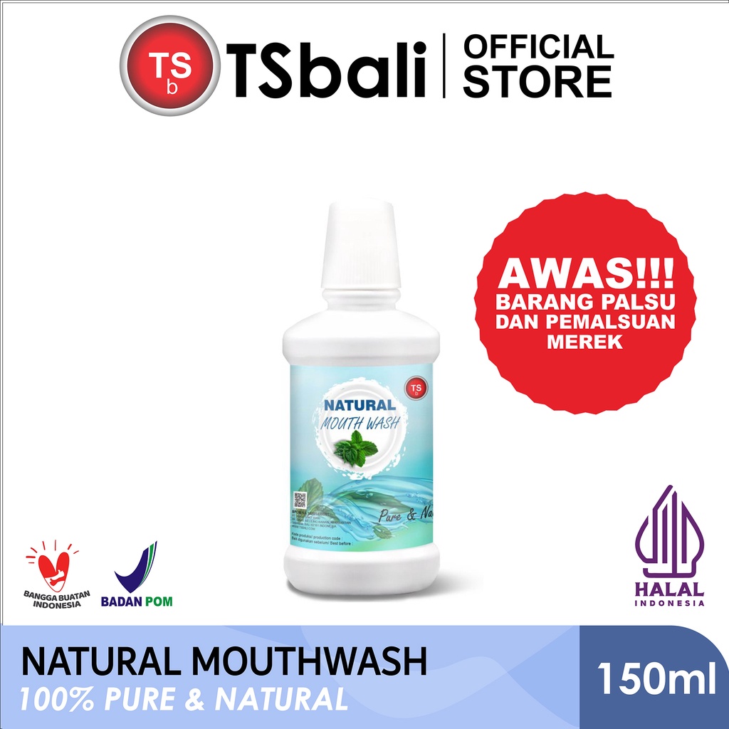 Jual BUY 2 GET 1 FREE Natural Mouthwash Obat Kumur Penyegar Mulut