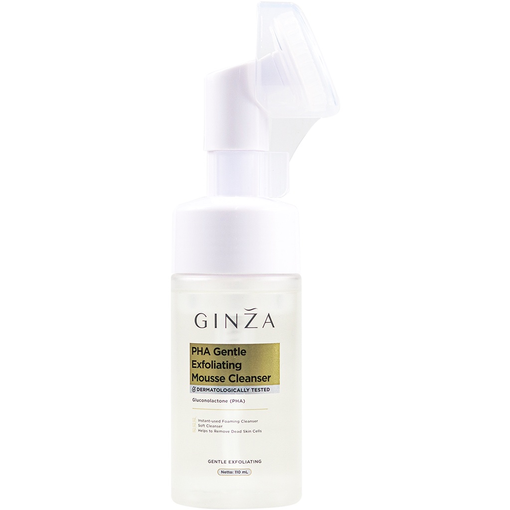 Jual GINZA PHA Gentle Exfoliating Mousse Cleanser 110ML Shopee Indonesia