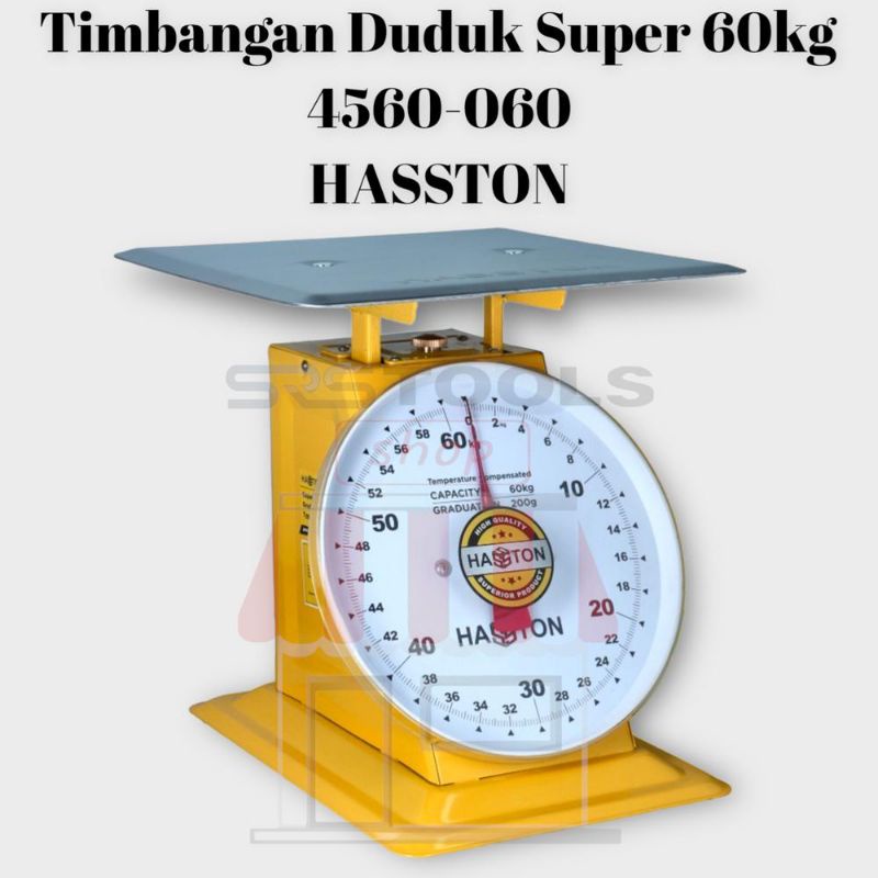 Jual HASSTON 4560 060 Timbangan Manual Jarum Duduk Super 60 Kg Spring